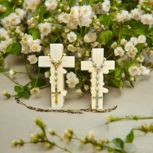 Blessed & Faith Cross Candles